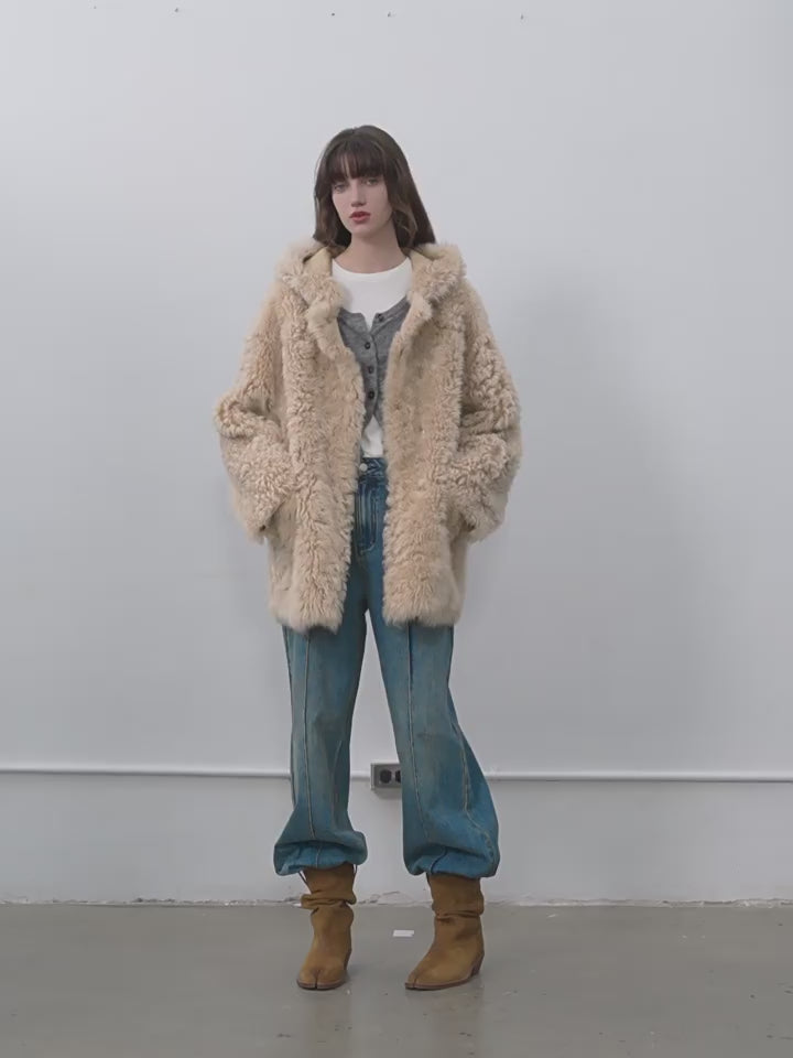 Clouds of Smoke Become Rain Imported Tuscan Hooded Sheepskin PremiumStyle Co.,Limited