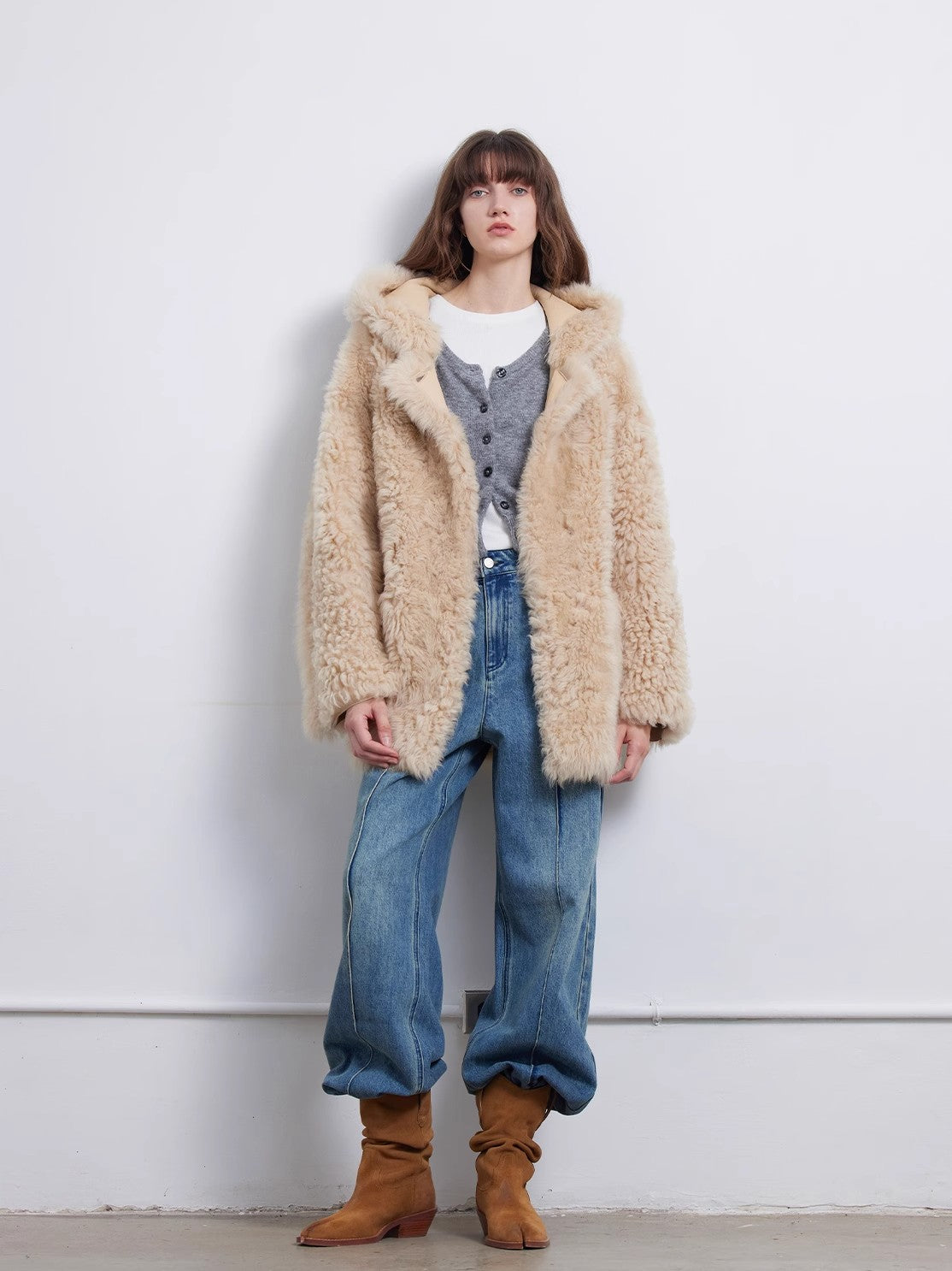 Clouds of Smoke Become Rain Imported Tuscan Hooded Sheepskin PremiumStyle Co.,Limited