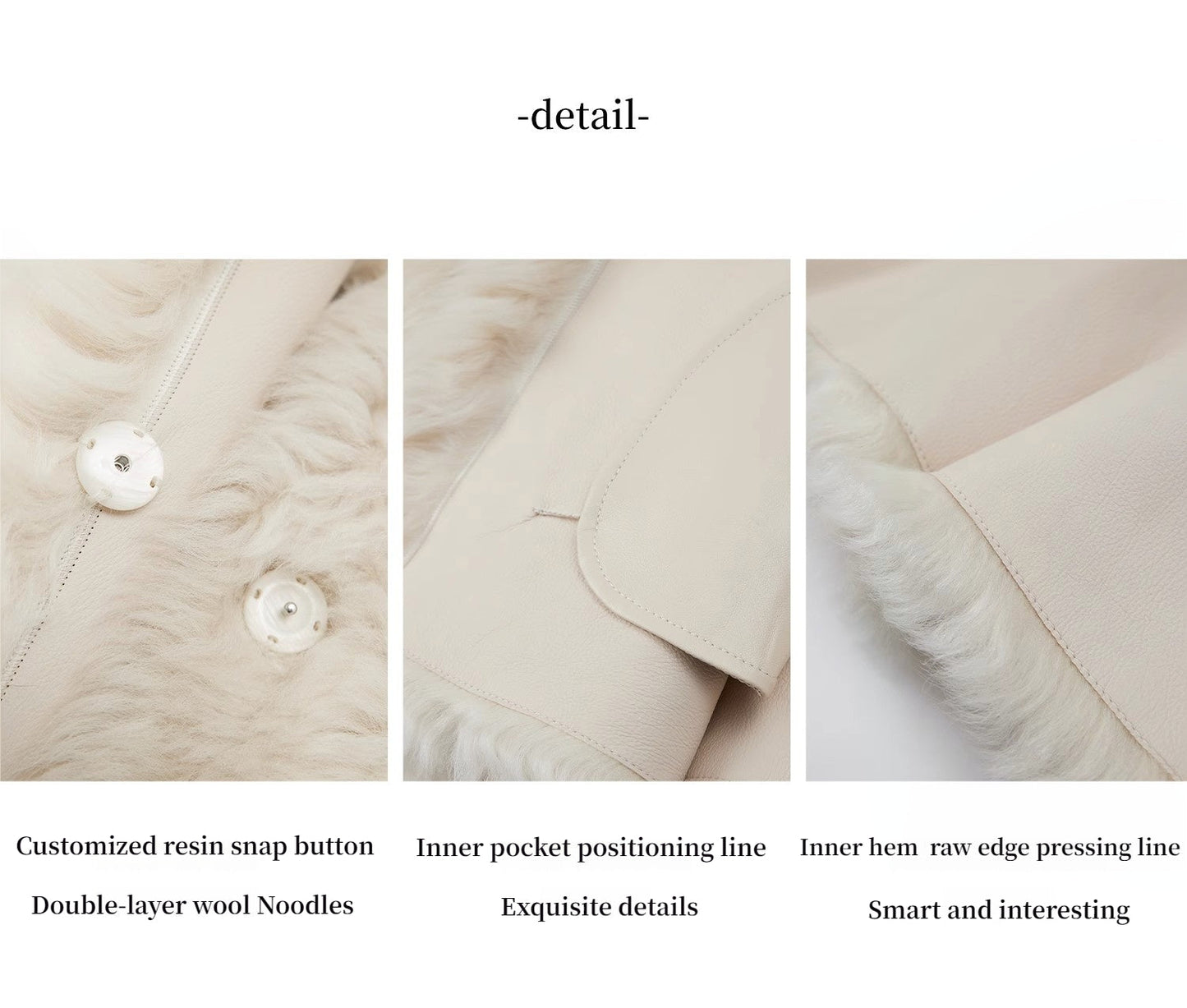 Sea of Love Accompaniment Casual Stand-Up Collar Tuscan Sheepskin PremiumStyle Co.,Limited