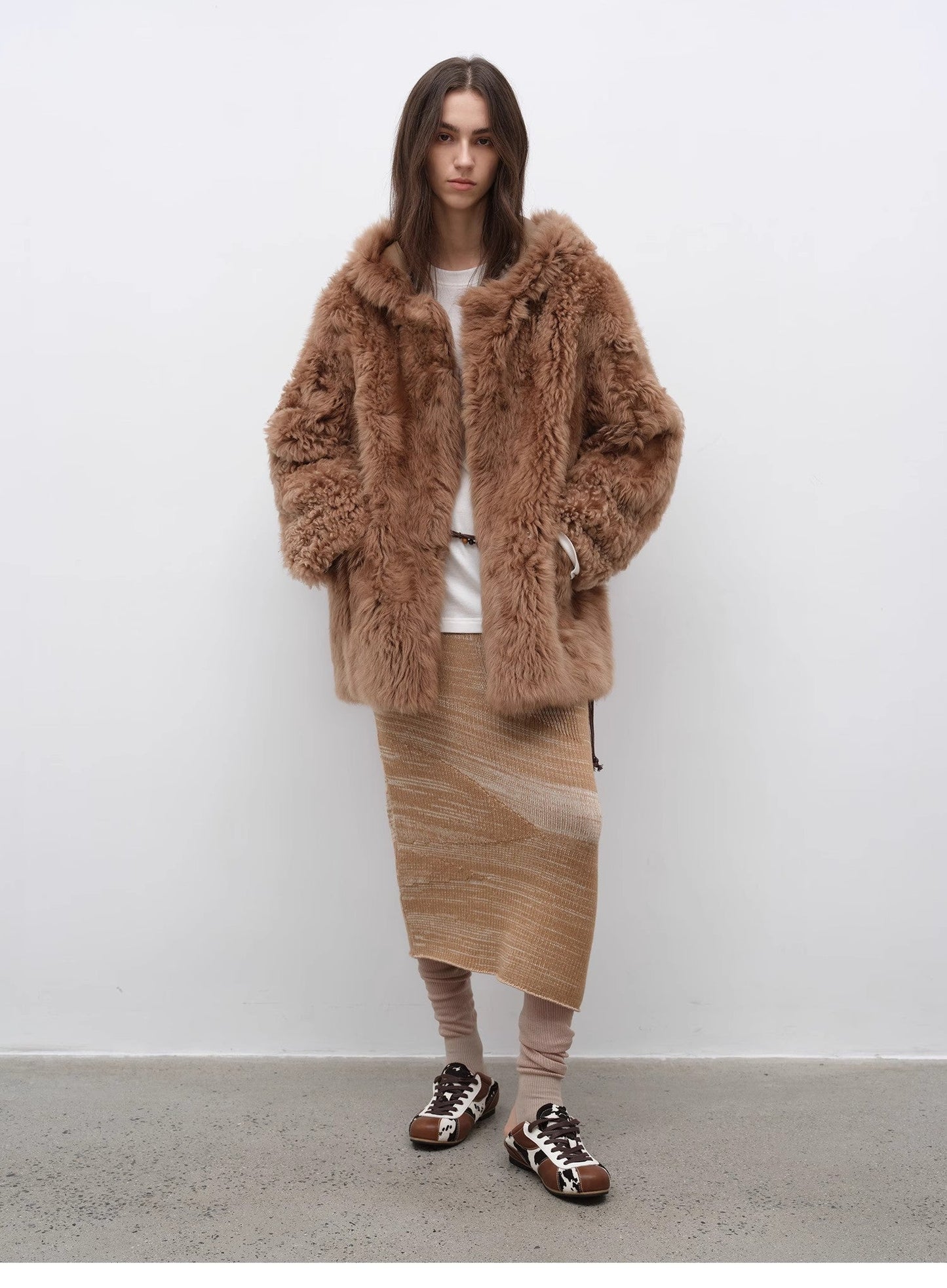 Clouds of Smoke Become Rain Imported Tuscan Hooded Sheepskin PremiumStyle Co.,Limited