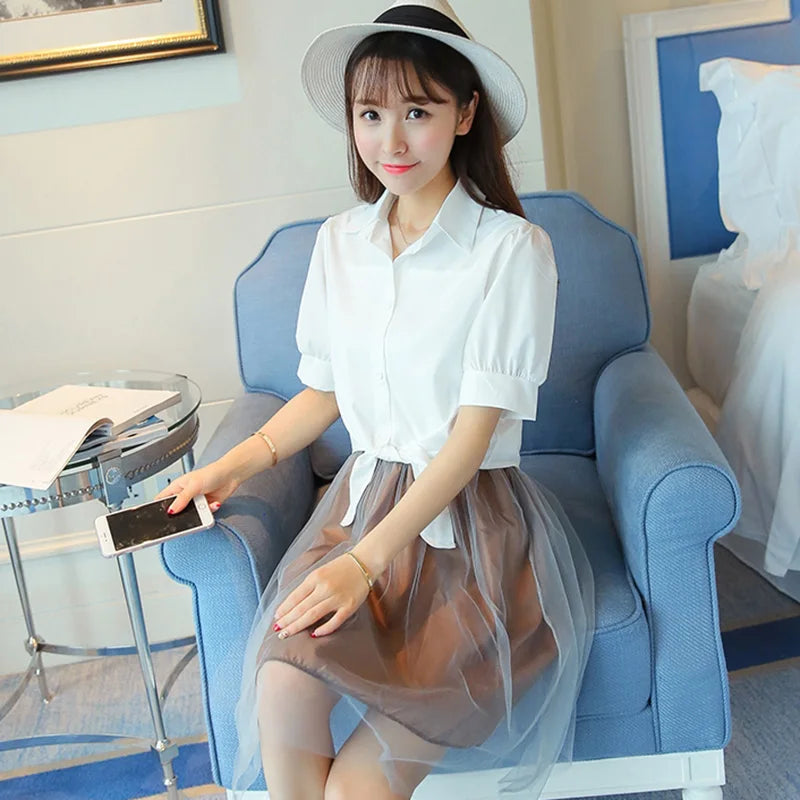 100% Cotton Womens Blouse Shirt White Summer Blouses Shirts Holiday Loose Short Sleeve Casual Tops and Blouses Women Blusas New Les Cendres de Lune