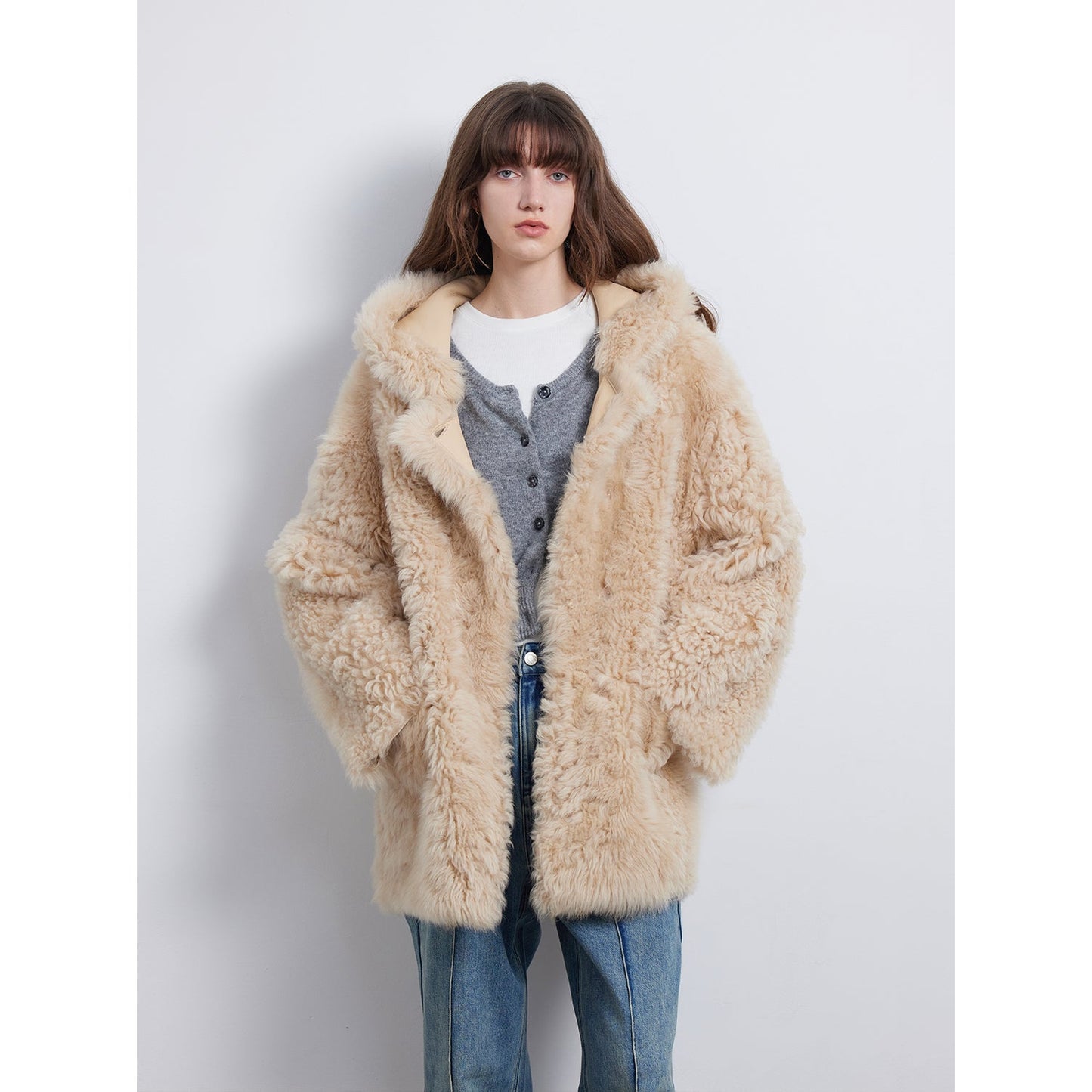 Clouds of Smoke Become Rain Imported Tuscan Hooded Sheepskin PremiumStyle Co.,Limited