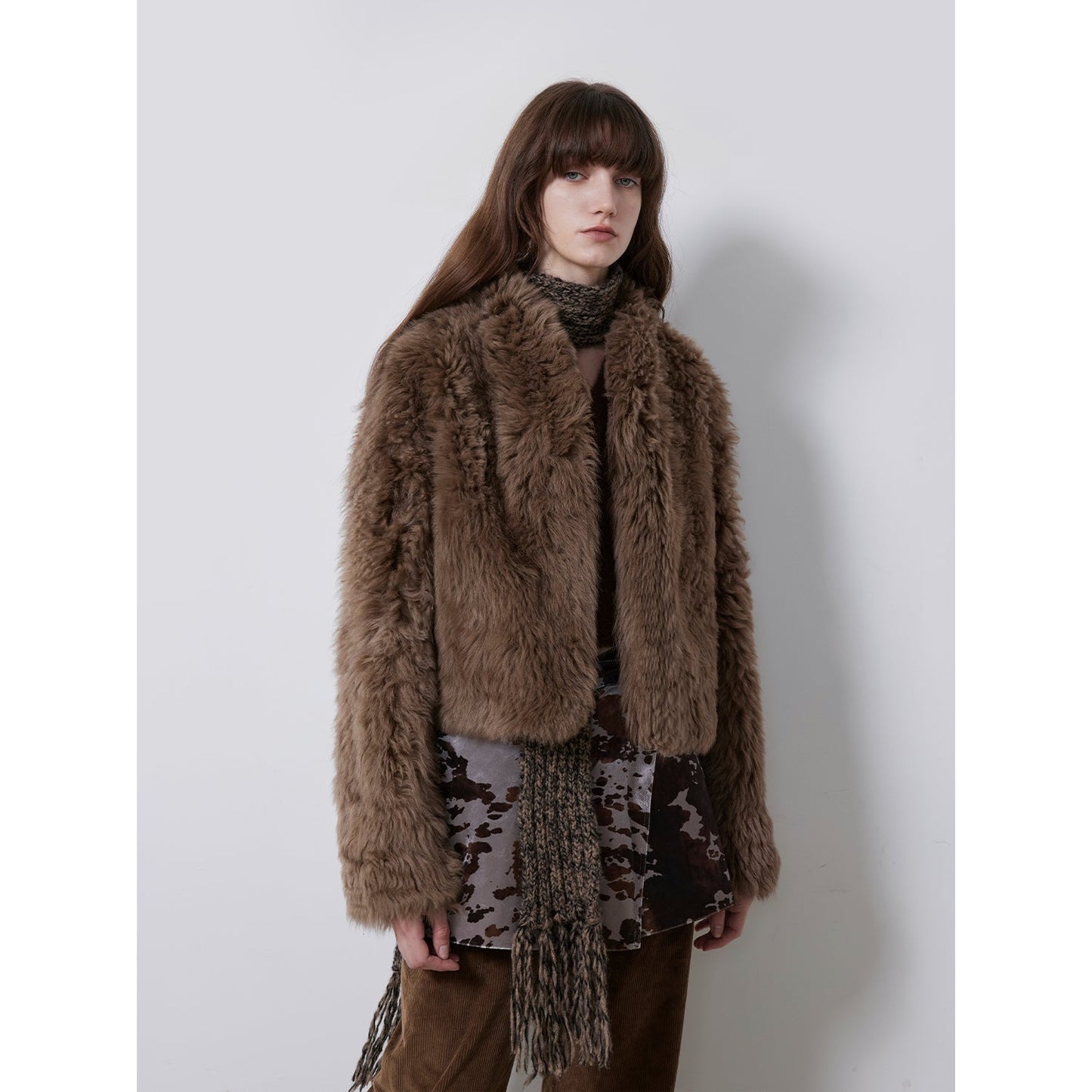 Sea of Love Accompaniment Casual Stand-Up Collar Tuscan Sheepskin PremiumStyle Co.,Limited