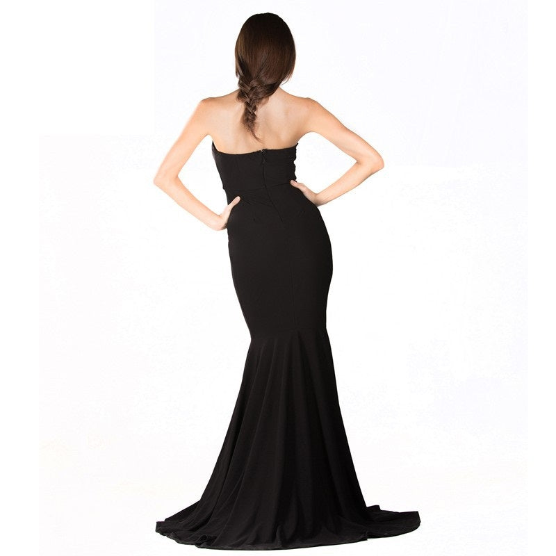 Black Mermaid Dress Evelyn Belluci
