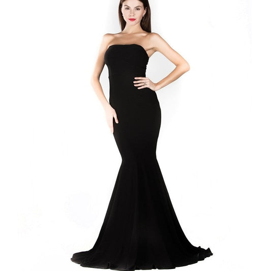 Black Mermaid Dress Evelyn Belluci