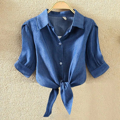 100% Cotton Womens Blouse Shirt White Summer Blouses Shirts Holiday Loose Short Sleeve Casual Tops and Blouses Women Blusas New Les Cendres de Lune