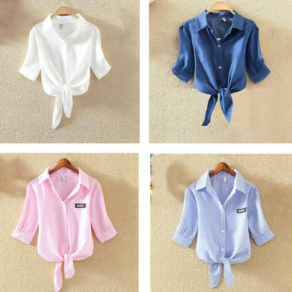 100% Cotton Womens Blouse Shirt White Summer Blouses Shirts Holiday Loose Short Sleeve Casual Tops and Blouses Women Blusas New Les Cendres de Lune